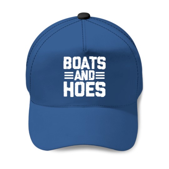 Mens Boats and Hoes Boating Sailing Cruising Boat Captain Baseball Caps