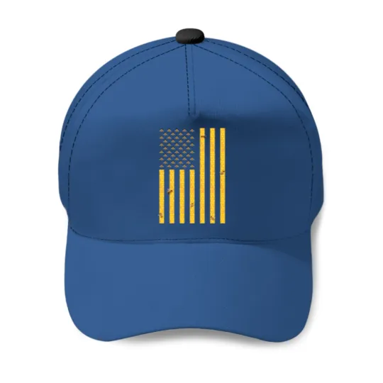 American Flag Honeycomb Honey Bee Beekeeping Beekeeper Gift Baseball Cap Baseball Caps