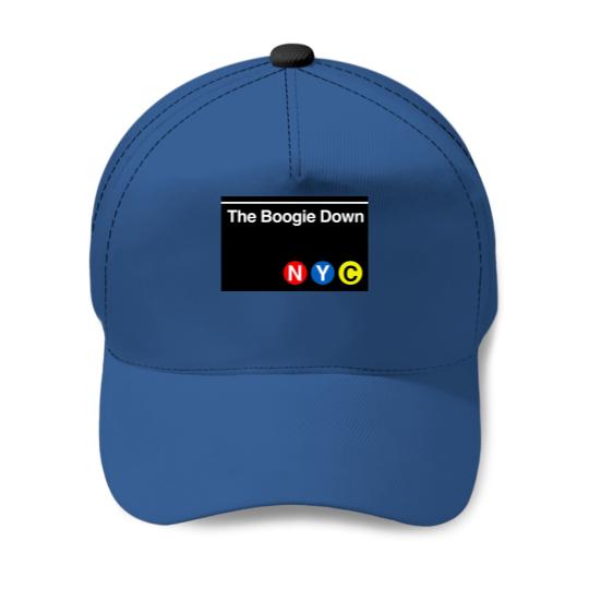 The Boogie Down Subway Sign - New York City - Baseball Caps