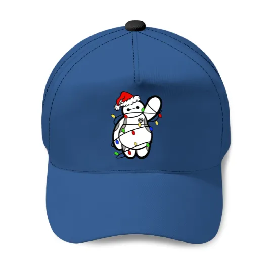 Baymax Christmas Lights - Baseball Caps, Big Hero 6, Disney Christmas Baseball Caps