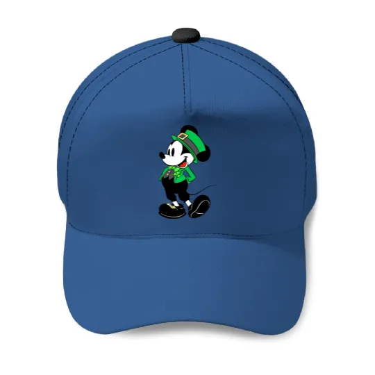 Mickey Mouse Shamrock  Baseball Caps, St Patrick's Day Baseball Caps, Irish Mickey Baseball Caps, Disney St Patricks Day Baseball Caps,