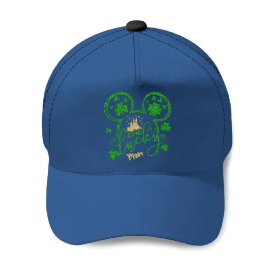 One Lucky Mom Baseball Caps, Disney Mom Baseball Caps, Disney St Patricks Day Baseball Caps