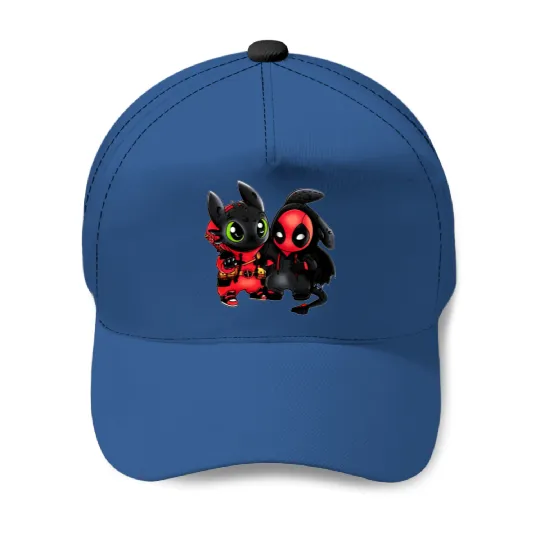 Disney Toothless and Deadpool Costume Friends Baseball Caps