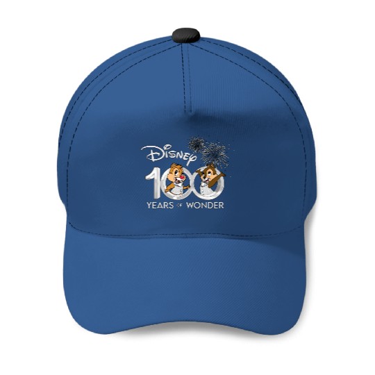 Chip and Dale Baseball Caps, Disney 100 Years of Wonder Baseball Caps, Disney Vacation Baseball Caps