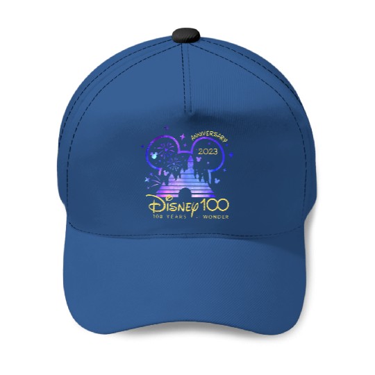 Disney 100th Anniversary Baseball Caps, Disney 100 Year of Wonder Anniversary Baseball Caps