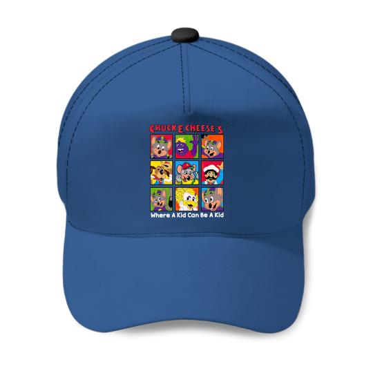 Chuck E Cheese Baseball Caps, Chuck E Cheese Birthday Party Baseball Caps