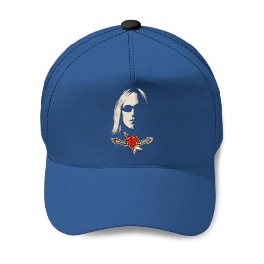 Tom Petty Baseball Caps - Heartbreakers Logo Face Baseball Caps