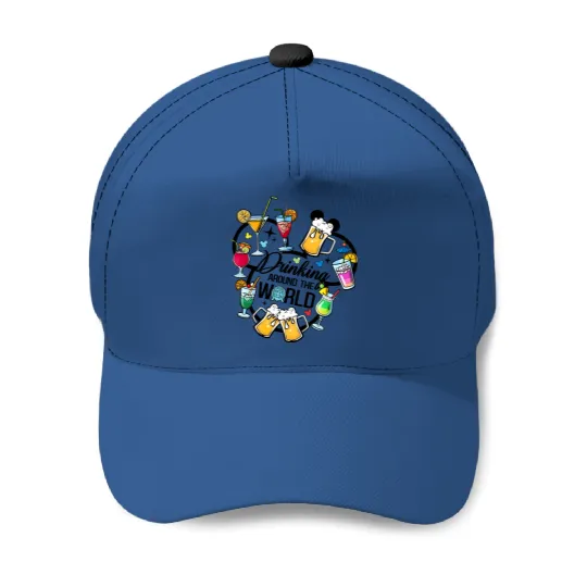 Drinking Around The World, Snacking around the world, Epcot Disney Baseball Caps, Disney Family Baseball Caps, Disney Trip Baseball Caps