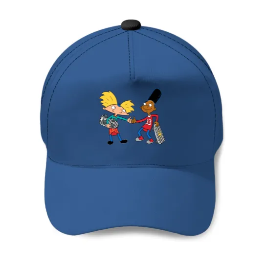 Hey Arnold And Gerald W Skateboards Checker Board Baseball Caps