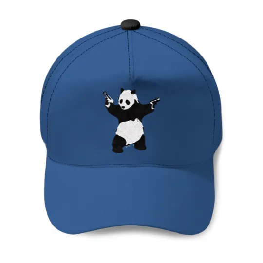 BANKSY Armed Panda with Guns - Banksy - Baseball Caps