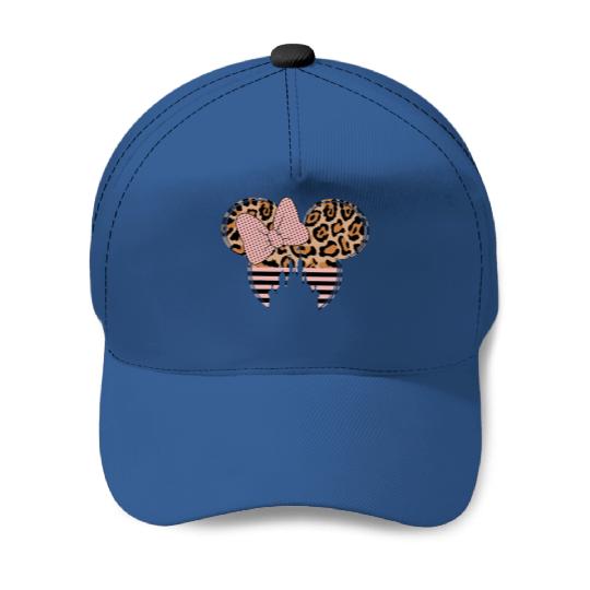 Disney Leopard Minnie Mouse Baseball Caps, Disney Castle Baseball Caps