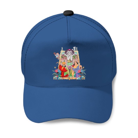 Disney The Emperors New Groove Krock Kuzco Yzma Retro Baseball Caps, Disneyland Trip Unisex Baseball Caps