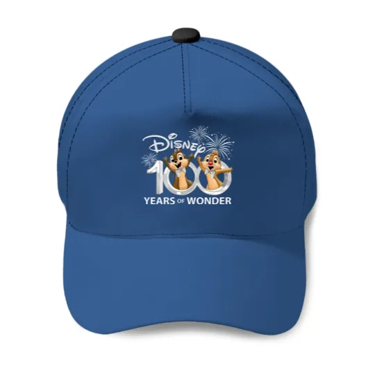 Chip and Dale Disney 100th Anniversary Baseball Caps, Disney 100 Years Of Wonder Baseball Caps