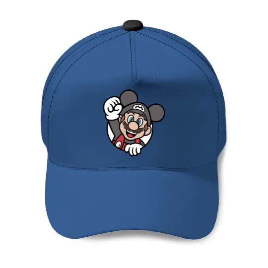 Super Mario - Disney Mickey Mouse color and ears Baseball Caps