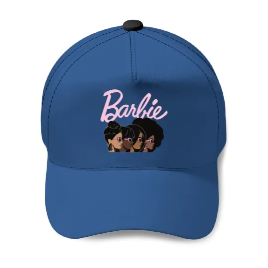 Black Barbie Baseball Caps- Afro Barbie Baseball Caps