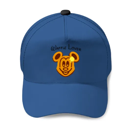 Waffle Mouse Baseball Caps, Mickey Waffle Lover Baseball Caps, Disney Epcot Baseball Caps
