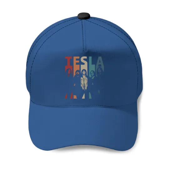 Tesla Band Vintage Baseball Caps, Tesla Baseball Caps, Band Baseball Caps, 90s Baseball Caps
