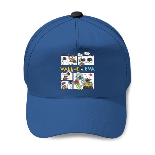 Disney Wall-E And Eva Vintage Baseball Caps, Disney Couples Baseball Caps, Magic Kingdom Holiday Couple Baseball Caps