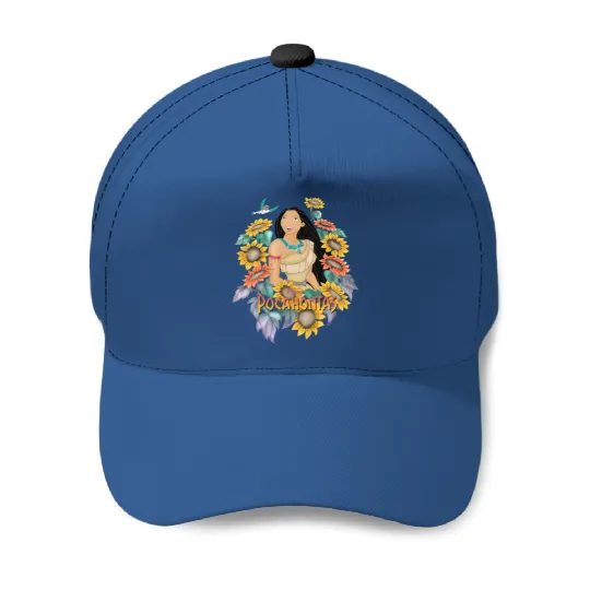Retro Disney Princess Pocahontas Sunflower Baseball Caps