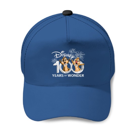 Chip and Dale Disney 100th Anniversary Baseball Caps, Disney 100 Years Of Wonder Baseball Caps