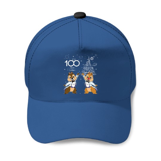 Disney Chip And Dale Couple Characters Baseball Caps, 100 Years of Wonder Baseball Caps