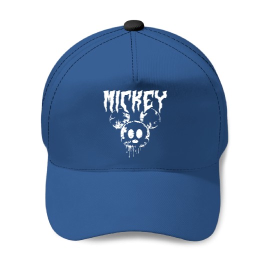 Mickey Mouse Metal Baseball Caps: Unisex Disney Goth Punk Baseball Caps Deathmetal Halloween