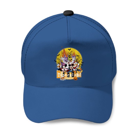 Retro Disneyland Halloween Vacation Baseball Caps, Mickey and Friends Halloween