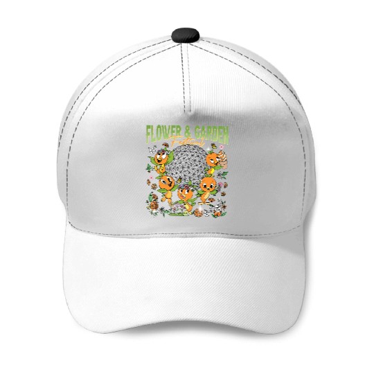 Discover Flower and Garden Festival 2023 Baseball Caps, Disney Epcot Baseball Caps, Vintage Walt Disney World Orange Bird Baseball Caps