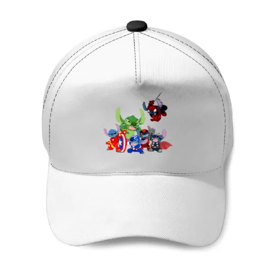 Stitch Avengers Marvel Deadpool Disneyland Baseball Caps