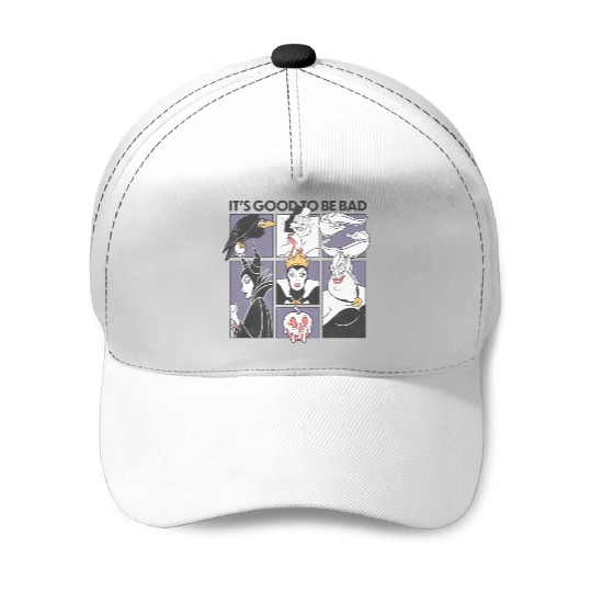 It's Good To Be Bad Baseball Caps, Bad Girls Club, Funny Villains Disney Baseball Caps