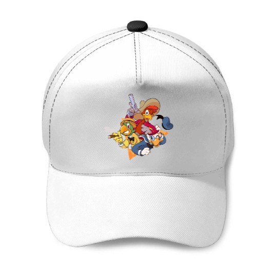 The Three Caballeros Baseball Caps, Disney Amigo Baseball Caps, 3 Amigos Baseball Caps, Donald Duck Baseball Caps