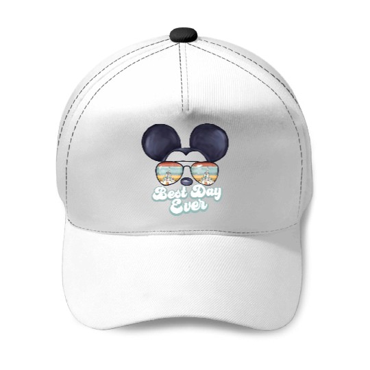 Best Day Ever Disney Vintage Baseball Caps, Disneyworld Baseball Caps Family Mickey Ears Baseball Caps
