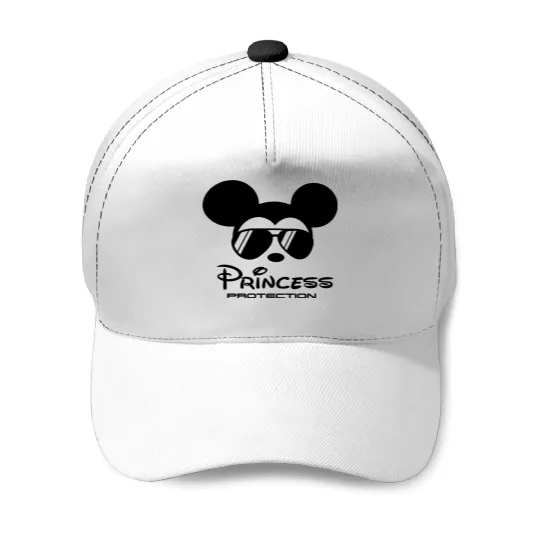 Princess Protection Baseball Caps, Disney Princess Security Baseball Caps, Disney Dad Baseball Caps, Mickey Mouse Baseball Caps