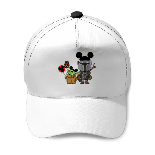 Discover Baby Yoda and Mandalorian Baseball Caps, The Mandalorian Baseball Caps, Star Wars Sweater, Grogu Baseball Caps, Disney Group Baseball Caps