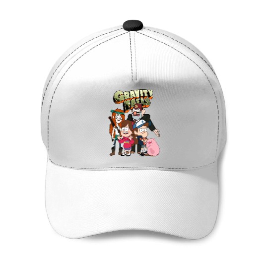 Gravity Falls Family Dynamics Baseball Caps, Disney Gravity Falls 90s Baseball Caps