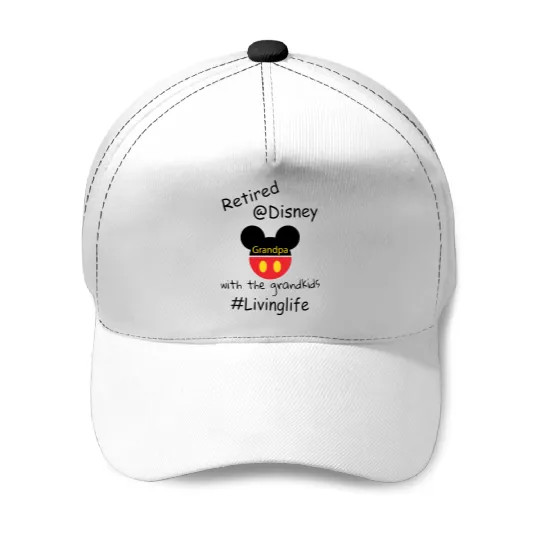 Retired Baseball Caps,  gift for Grandpa , gift for dad retirement, Disney dad, Fathers Day Baseball Caps