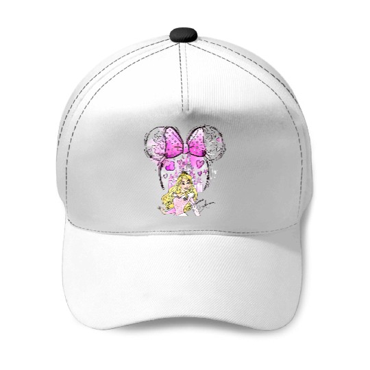 Aurora Princess Baseball Caps, Disney Princess Baseball Caps, Watercolor Disney Princess Baseball Caps