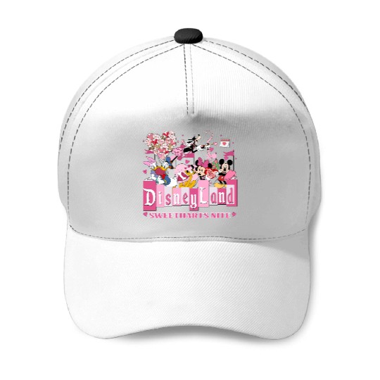 Disneyland Sweethearts Nite Baseball Caps, Mickey and Friends Valentine's Day Baseball Caps