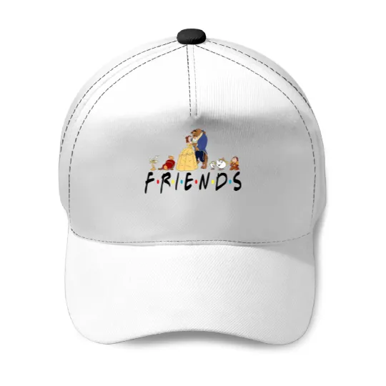 Beauty and the Beast Friends Baseball Caps, Funny Disney Baseball Caps, Funny Friends