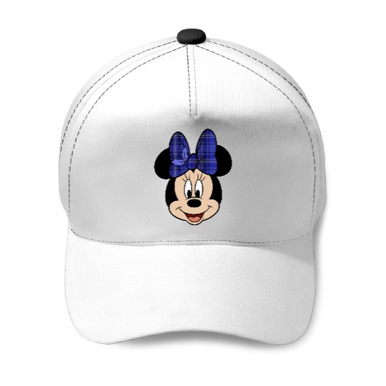 Disney Minnie Mouse Plaid Print Bow Baseball Caps, Disney 100 Years Of Wonder Baseball Caps