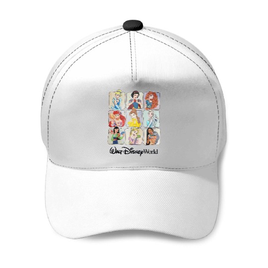 Retro Disney Princess Baseball Caps, Vintage Disney Princess Baseball Caps