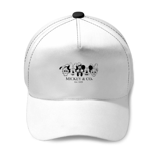 Mickey & Co. Est 1928 Baseball Caps, Mickey and Friends Baseball Caps, Disneyland Baseball Caps, Disneyworld Baseball Caps