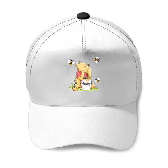 Vintage Pooh Baseball Caps, Minimal Winnie The Pooh Baseball Caps, Disney Trip Baseball Caps