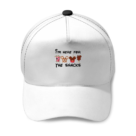 I'm Here For The Snacks Baseball Caps, Disney Snacks Baseball Caps, Disney Snacks Outfit, Snack Lover Gifts