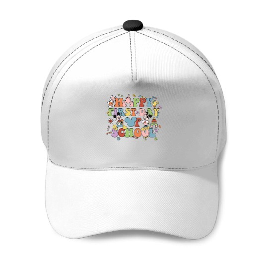 Happy First Day of School Disney Teacher Baseball Caps, Disney Educator Back To School Baseball Caps