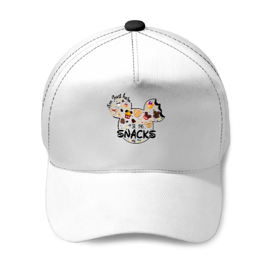 I'm Just Here For The Snacks Baseball Caps, Disney Snacks Baseball Caps