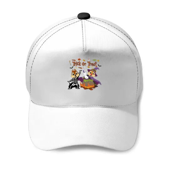 chip and dale Baseball Caps, chip and dale halloween, disney chip and dale halloween Baseball Caps, chip and dale, halloween Baseball Caps, , 121644