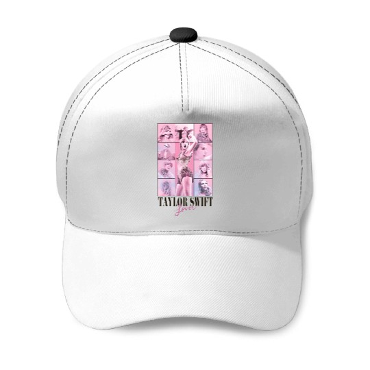 Discover Pink Cute Taylor Lover Eras Tour Concert Baseball Caps, White Taylor version