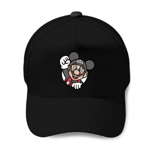 Super Mario - Disney Mickey Mouse color and ears Baseball Caps