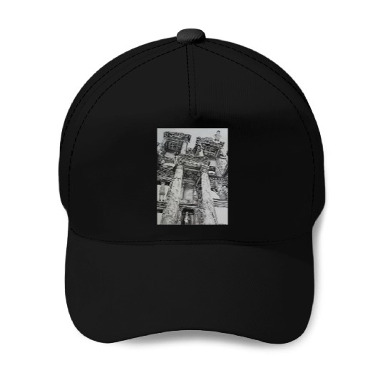 Bobs Burgers in Ruins Baseball Caps